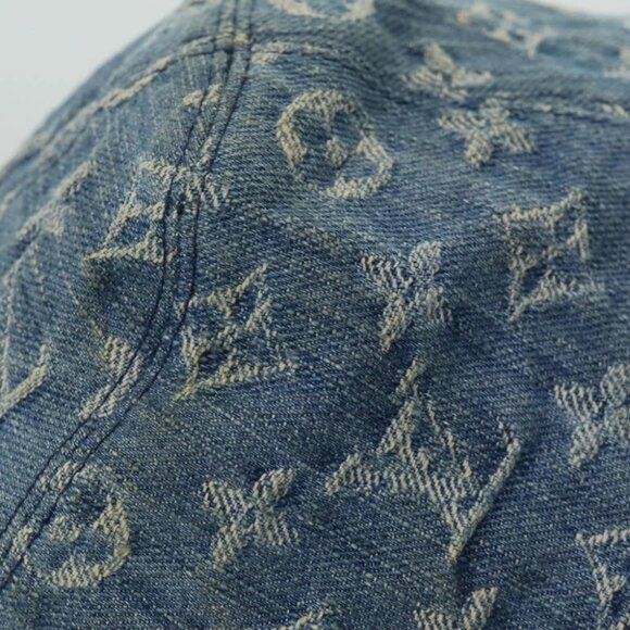 LOUIS VUITTON Monogram Hat Cotton Denim Blue - Picture 7 of 13